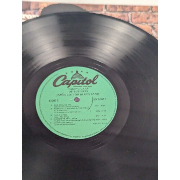 James Cotton Blues Band Taking Care of Business LP Capitol SN66013 - Picture 3 of 5